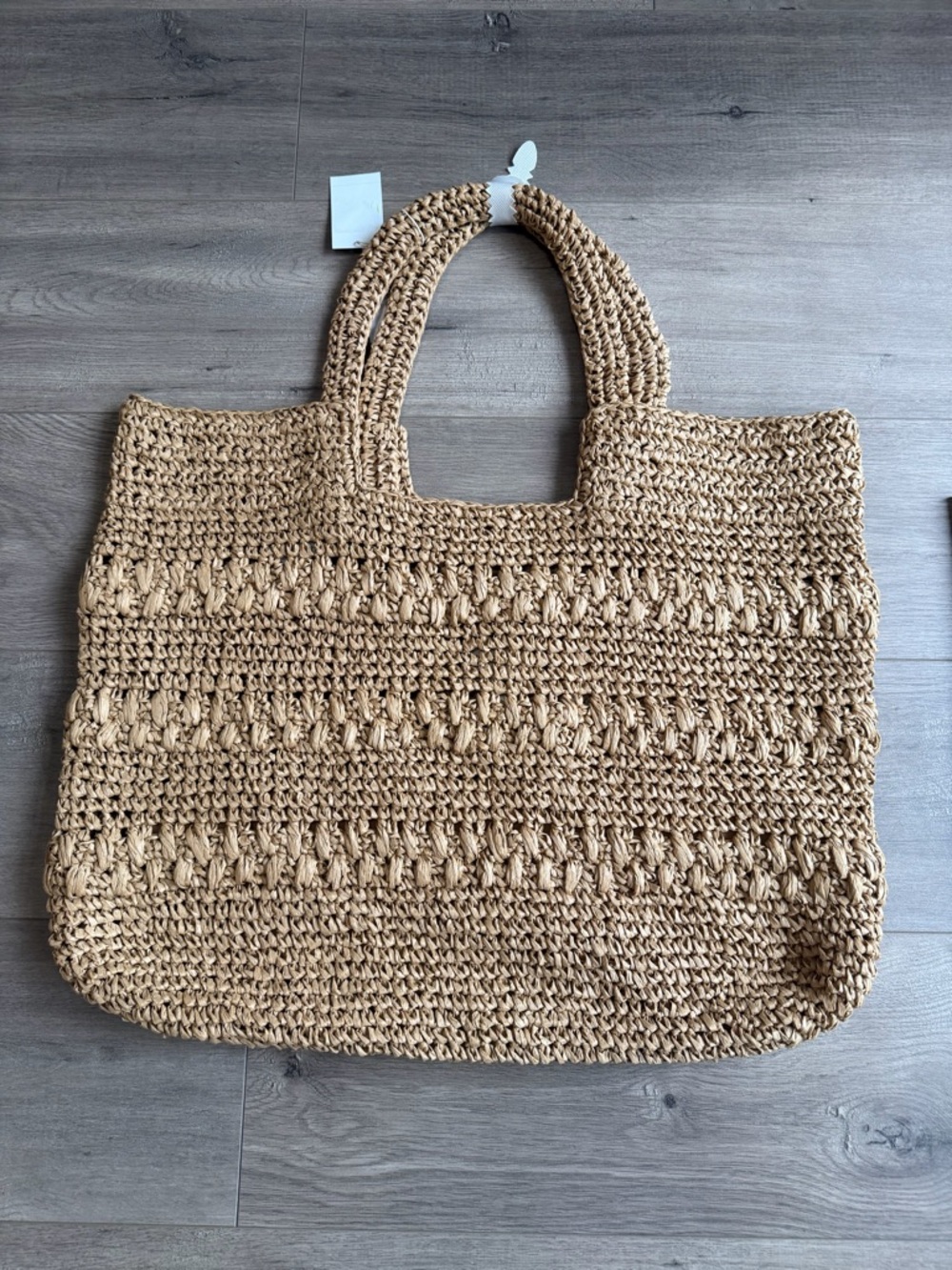 L*SPACE Changing Tides Oversized Bag - natural - 100% raffia - Picture 4 of 9